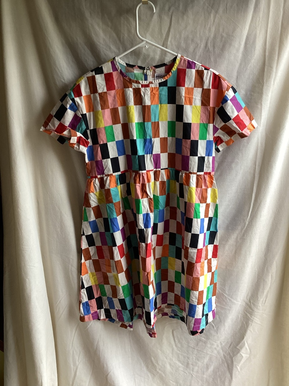 Multicolor Checkerboard Dress